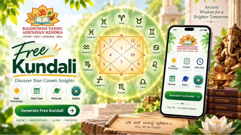 Raghuman Free Kundali Generation Vedic Astrology App